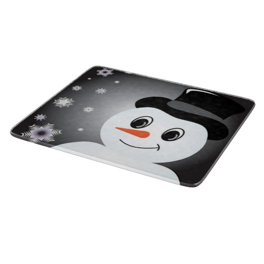 Mattierter Snowman Schneidebrett (Ecke)