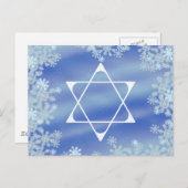 Mattierter Star Postkarte (Vorne/Hinten)