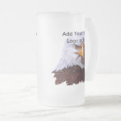 Mattierter Stein Mattglas Bierglas (VorderseiteRechts)