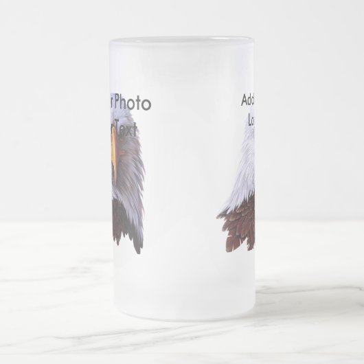 Mattierter Stein Mattglas Bierglas (Mittel)