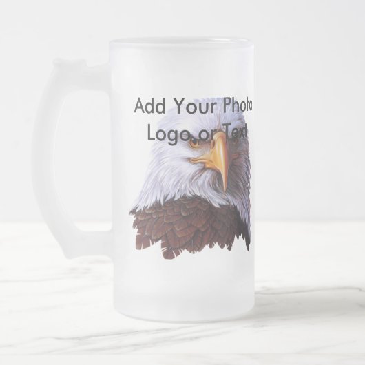 Mattierter Stein Mattglas Bierglas (Links)