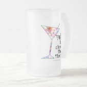 MATTIERTER STEIN - WODKA IST BILLIGER ALS THERAPIE MATTGLAS BIERGLAS (VorderseiteRechts)