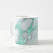 Mattierter tadelloser grüner bezaubernder kaffeetasse (Vorderseite Links)