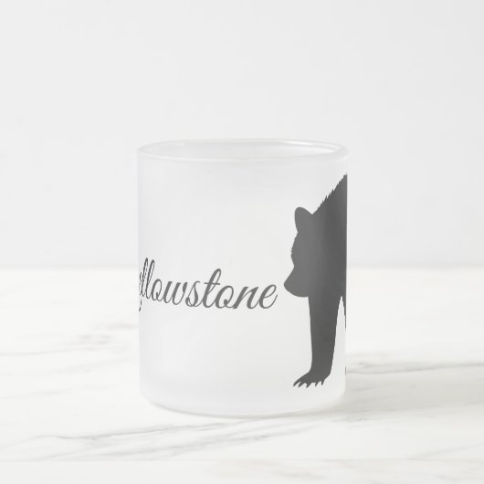 Mattierter Tasse-Yellowstone-Bär Mattglastasse (Mittel)