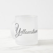 Mattierter Tasse-Yellowstone-Bär Mattglastasse (Vorderseite Links)