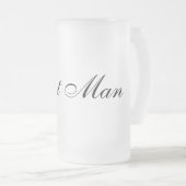 Mattierter Tassen-Trauzeuge Mattglas Bierglas (VorderseiteRechts)