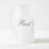 Mattierter Tassen-Trauzeuge Mattglas Bierglas (Vorderseite Links)