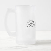 Mattierter Tassen-Trauzeuge Mattglas Bierglas (Links)