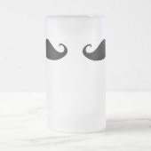 Mattierter Tassenschnurrbart Mattglas Bierglas (Mittel)
