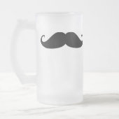 Mattierter Tassenschnurrbart Mattglas Bierglas (Links)