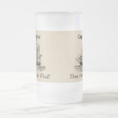 Mattierter TasseSchooner personifizieren mit Mattglas Bierglas (Mittel)