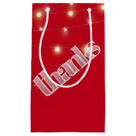 Mattierter Text mit leichter Zeichenkette Kleine Geschenktüte