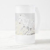 Mattierter Weißgläser Mattglas Bierglas (VorderseiteRechts)