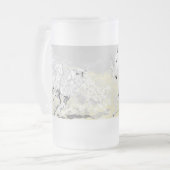 Mattierter Weißgläser Mattglas Bierglas (Vorderseite Links)