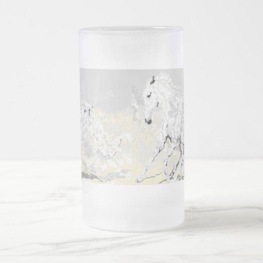 Mattierter Weißgläser Mattglas Bierglas (Mittel)