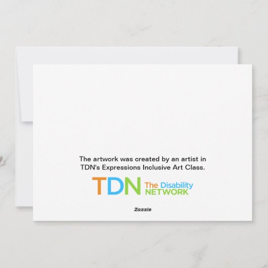 Mattierter Winter Feiertagskarte (Rückseite)