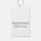 Mattierter Winter Geschenkanhänger (Rückseite)