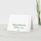 Mattierter Winter Karte (Rückseite)