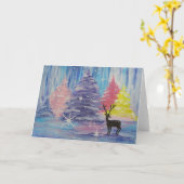 Mattierter Winter Karte (Gelbe Blume)