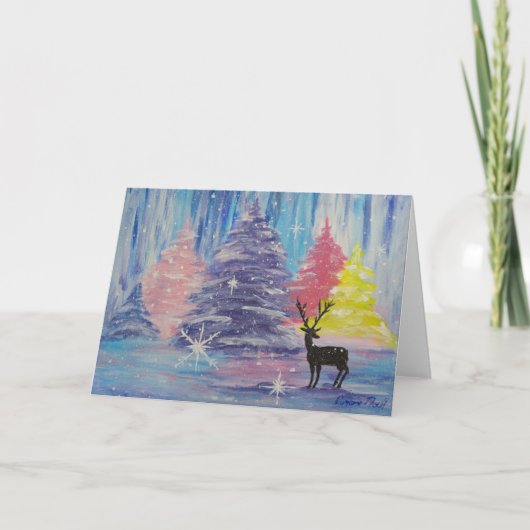 Mattierter Winter Karte (Vorderseite)