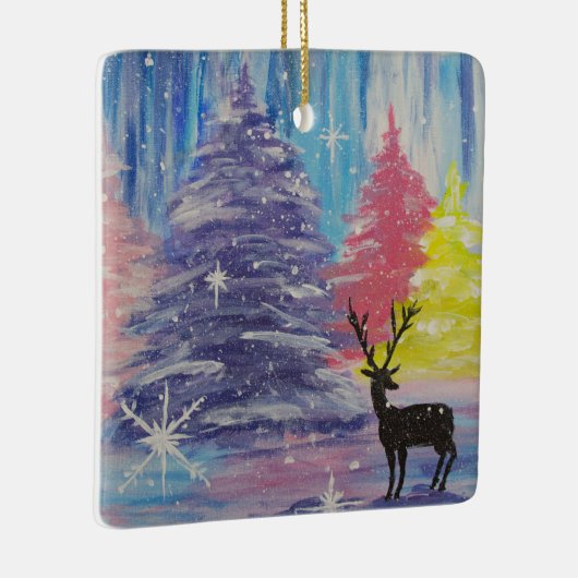 Mattierter Winter Keramikornament (Rechts)