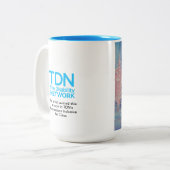 Mattierter Winter Zweifarbige Tasse (Vorderseite Links)