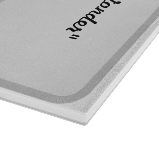 "Mattierter Wintermorgen" Schneidebrett (Ecke)