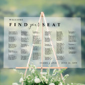 Mattiertes akryllisches Alphabetisierungsdiagramm Acrylschild