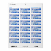 Mattiertes Berg-Adressetikett Adressaufkleber (Vorne)