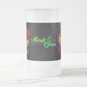 Mattiertes Bier, Soda Tasse-Mardi Gras Mattglas Bierglas (Mittel)