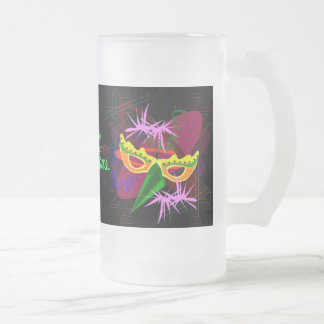 Mattiertes Bier, Soda Tasse-Mardi Gras Mattglas Bierglas
