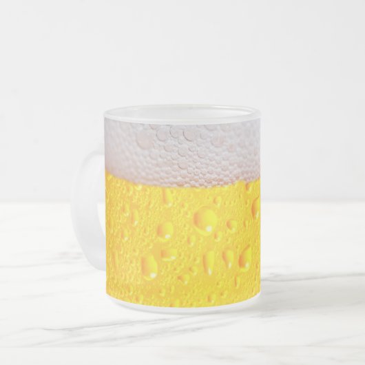 Mattiertes Bier und Suds Tasse (Vorderseite Links)