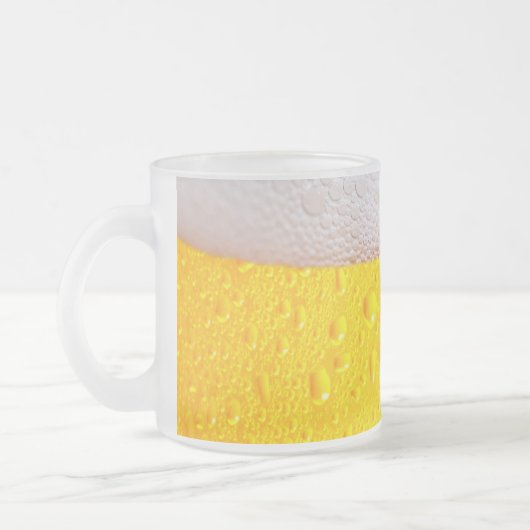 Mattiertes Bier und Suds Tasse (Links)