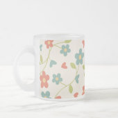 Mattiertes Blumenglas Kaffee Tasse (Links)