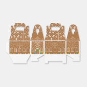 Mattiertes Candy Holiday Gingerbrot House Geschenkschachtel (Ungefaltet)