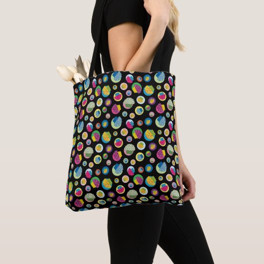 Mattiertes Cupcake Bäckerei Regenbogen Tasche (Von Nahem)