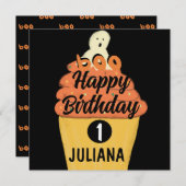 Mattiertes Cupcake Ghost-Kostüm-Halloween-Party (Vorne/Hinten)