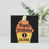 Mattiertes Cupcake Ghost-Kostüm-Halloween-Party (Stehend Vorderseite)