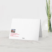 Mattiertes Eichenholz #181015 Feiertagskarte (Rückseite)