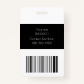 Mattiertes Eis mit schwarzem VIP-Logo Ausweis (Rückseite)