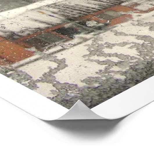 Mattiertes Fenster Poster (Ecke)