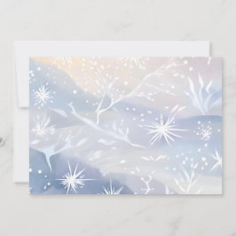 Mattiertes Fenster | Schöne Winterlandschaft mit S Feiertagskarte