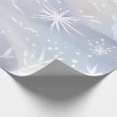 Mattiertes Fenster | Schöne Winterlandschaft mit S Geschenkpapier (Ecke)