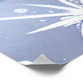 Mattiertes Fenster | Schöne Winterlandschaft mit S Poster (Ecke)