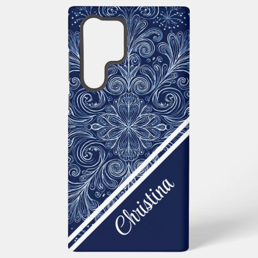 Mattiertes Flüstern Samsung Galaxy Hülle (Rückseite)