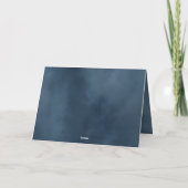 Mattiertes friedenserhaltendes Foto Feiertagskarte (Rückseite)