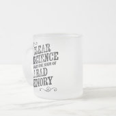 Mattiertes Gewissen Glascoffee Tasse (Vorderseite Links)