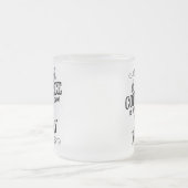 Mattiertes Gewissen Glascoffee Tasse (Mittel)
