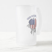 Mattiertes Gl Mattglas Bierglas (VorderseiteRechts)