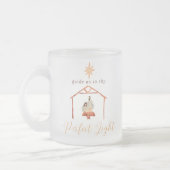 Mattiertes Glas 10 oz Weihnachtskaffee Tasse (Links)